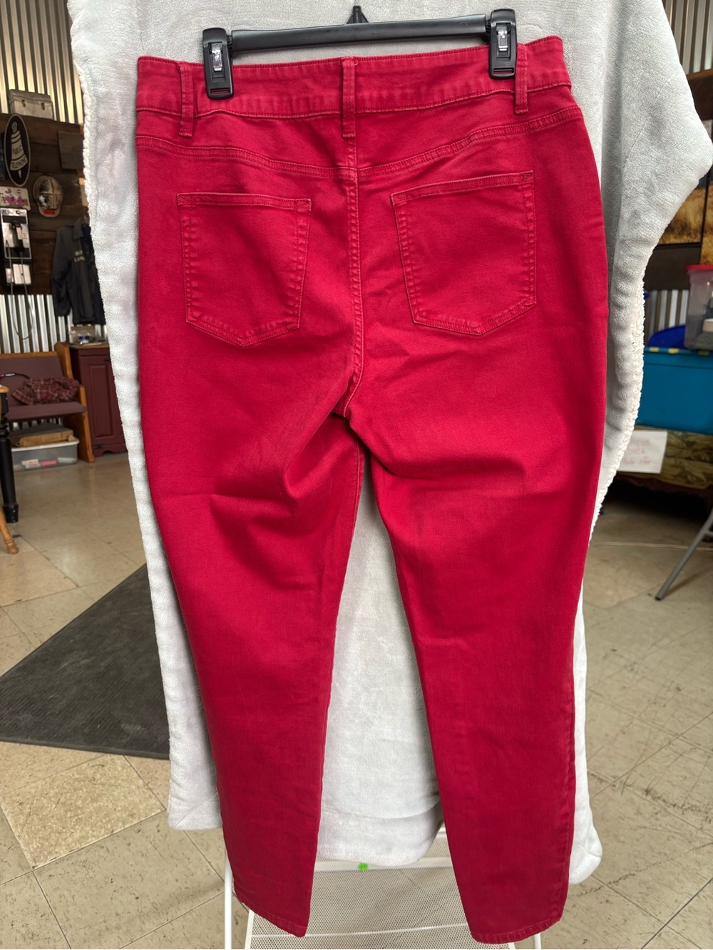Maurices Red Skinny High-Rise Jeans - Picture 3 of 4